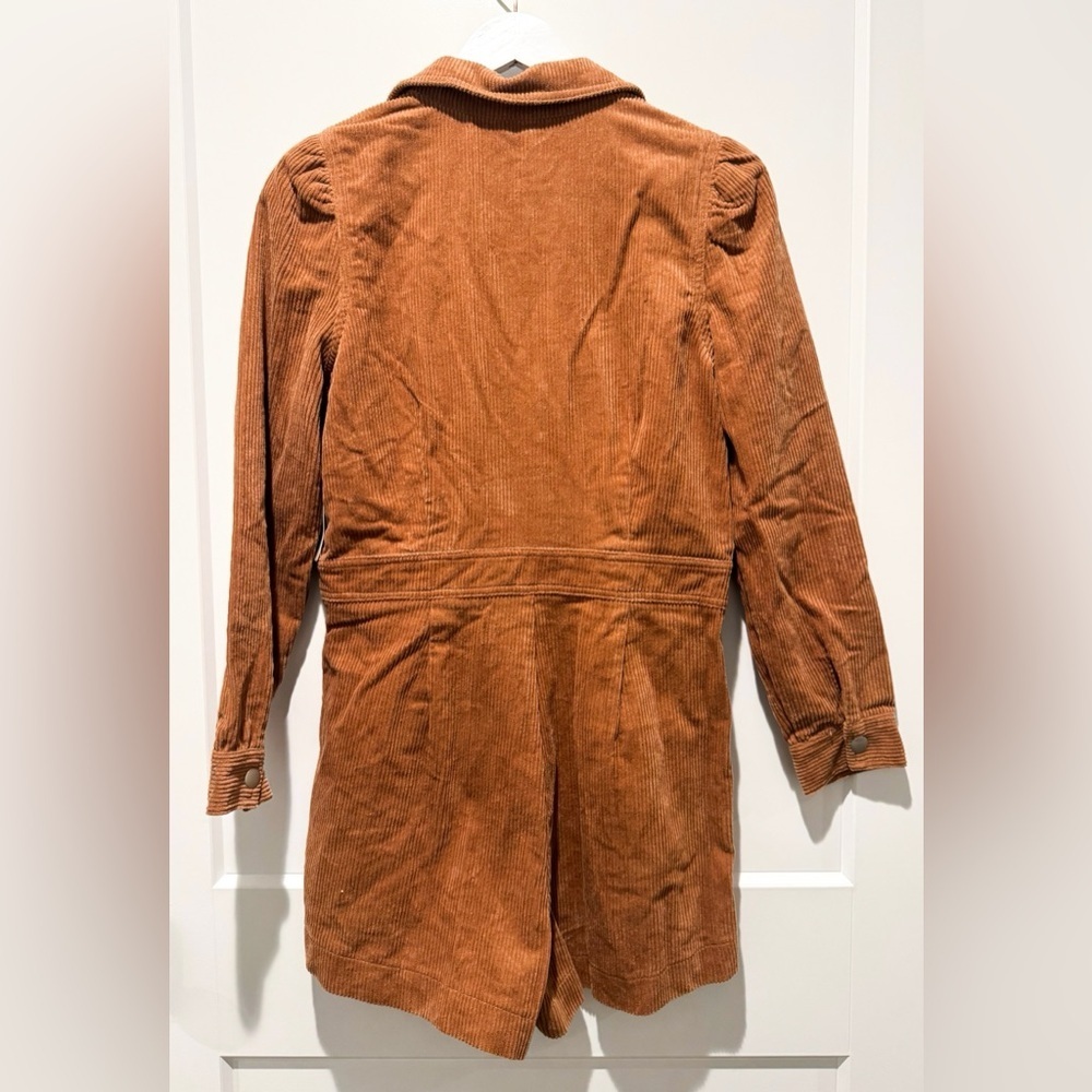 Love you bunches brown corduroy shorts romper size M NWT - Picture 4 of 4